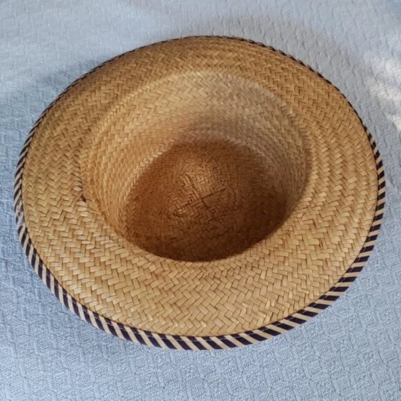 Beat up and weathered straw farmer hats 2 for 1 - Picture 8 of 10